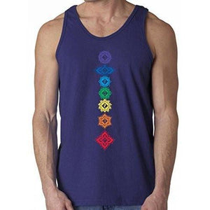 Mens Floral 7 Chakras Tank Top - Yoga Clothing for You - 9