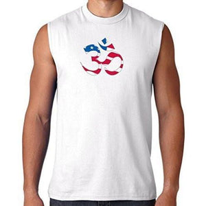 Mens Classic Patriotic OM Tee Shirt - Yoga Clothing for You - 6
