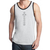 Mens 7 Chakras Cotton Tank Top - Yoga Clothing for You - 4