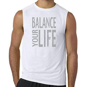 Mens "Balance" Muscle Tee Shirt - Yoga Clothing for You - 6