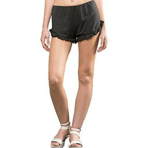 Womens Made in America Ruffle Shorts - Yoga Clothing for You - 1