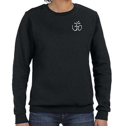 Womens Hindu OM Lightweight Sweatshirt - Pocket Print - Yoga Clothing for You - 1