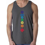 Mens Floral 7 Chakras Tank Top - Yoga Clothing for You - 3
