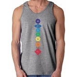 Mens Floral 7 Chakras Tank Top - Yoga Clothing for You - 13