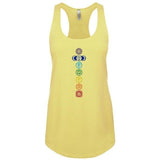 Womens 7 Chakras Racer-back Tank Top - Yoga Clothing for You - 1
