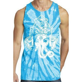Mens Big Ganesha Tie Dye Tank Top - Yoga Clothing for You - 8