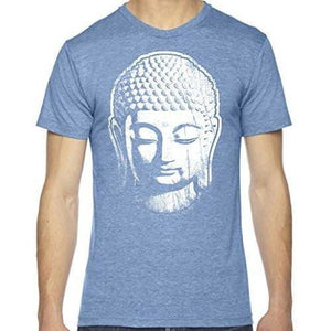 Mens Big Buddha Head Lighweight Tee Shirt - Yoga Clothing for You - 1