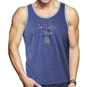 Mens Jai Guru Deva Om Lightweight Tank Top - Yoga Clothing for You - 1