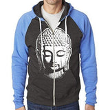 Mens Big Buddha Head Full-Zip Hoodie - Yoga Clothing for You - 3