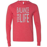 Mens "Balance" Lightweight Thin Hoodie Tee Shirt - Yoga Clothing for You