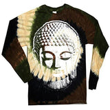 Mens Big Buddha Head Long Sleeve Tee Shirt - Yoga Clothing for You - 2