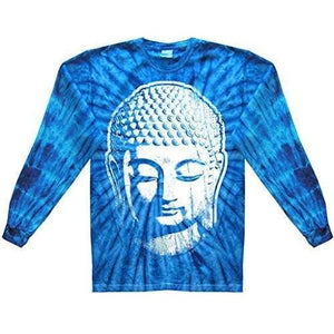 Mens Big Buddha Head Long Sleeve Tee Shirt - Yoga Clothing for You - 14