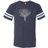 Mens Tree of Life Striped Tee Shirt - Yoga Clothing for You - 1