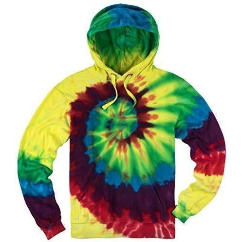 Mens Tie Dye Spiral Hoodie - Yoga Clothing for You