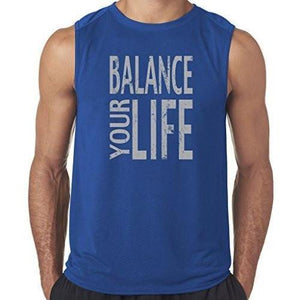 Mens "Balance" Muscle Tee Shirt - Yoga Clothing for You - 5