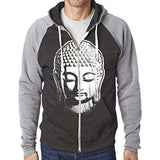 Mens Big Buddha Head Full-Zip Hoodie - Yoga Clothing for You - 1
