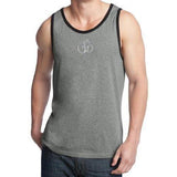 Mens Hindu Patch Cotton Tank Top - Middle Print - Yoga Clothing for You - 2