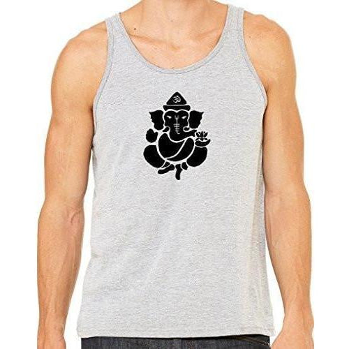 Mens Lightweight Shadow Ganesha Tank Top - Yoga Clothing for You - 1