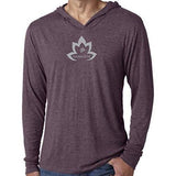 Mens Namaste Lotus Lightweight Hoodie Tee Shirt - Yoga Clothing for You - 8