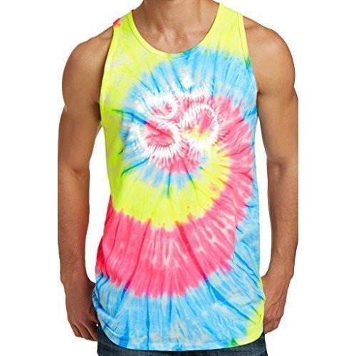 Mens Tie Dye OM Tank Top - Yoga Clothing for You - 3