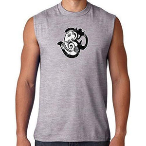 Mens OM Mashup Sleeveless Muscle Tee Shirt - Yoga Clothing for You - 3