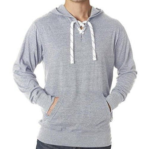 Mens Lace Hoodie Tee Shirt - Yoga Clothing for You - 3