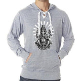 Mens Ganesha Lace Hoodie Tee - Yoga Clothing for You - 3