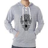 Mens Bodhi Tree Lace Hoodie Tee - Yoga Clothing for You - 4
