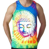 Mens Big Buddha Head Tank Top - Yoga Clothing for You - 2