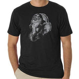 Mens Ganesha Profile Organic Cotton T-Shirt - Yoga Clothing for You - 1