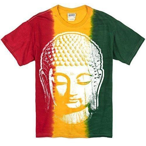 Mens Big Buddha Head Tee Shirt - Yoga Clothing for You