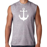 Mens Anchor Muscle Tee Shirt - Yoga Clothing for You - 2