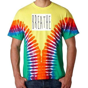 Mens "Breathe" V-Dye Tee Shirt - Yoga Clothing for You - 2