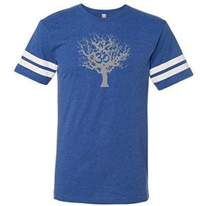 Mens Tree of Life Striped Tee Shirt - Yoga Clothing for You - 2