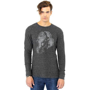Men's Ganesha Profile Eco Thermal Tee Shirt - Yoga Clothing for You