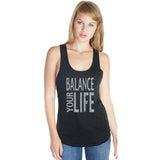 Women's Bamboo Organic Yoga Tank - Balance Your Life - Yoga Clothing for You - 2