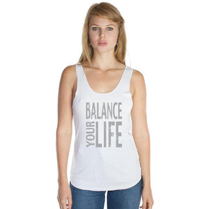 Women's Bamboo Organic Yoga Tank - Balance Your Life - Yoga Clothing for You - 3