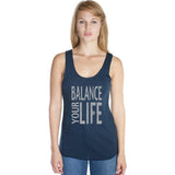 Women's Bamboo Organic Yoga Tank - Balance Your Life - Yoga Clothing for You - 1