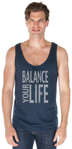 Men's Balance Bamboo Organic Yoga Tank Top - Made in USA - Yoga Clothing for You