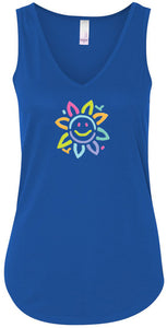 Womens Sunflower Flowy Yoga Tank Top - Yoga Clothing for You