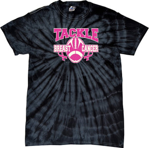 Breast Cancer T-shirt Tackle Cancer Spider Tie Dye Tee - Yoga Clothing for You