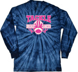 Breast Cancer T-shirt Tackle Cancer Tie Dye Long Sleeve - Yoga Clothing for You