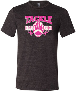 Breast Cancer T-shirt Tackle Cancer Tri Blend Shirt - Yoga Clothing for You