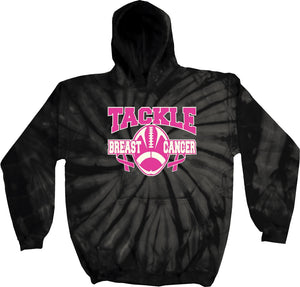 Breast Cancer Hoodie Tackle Cancer Tie Dye Hoody - Yoga Clothing for You