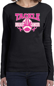 Ladies Breast Cancer T-shirt Tackle Cancer Long Sleeve - Yoga Clothing for You