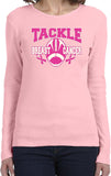 Ladies Breast Cancer T-shirt Tackle Cancer Long Sleeve - Yoga Clothing for You