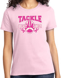 Ladies Breast Cancer T-shirt Tackle Cancer Tee - Yoga Clothing for You