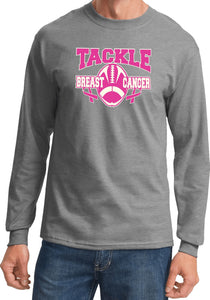 Breast Cancer T-shirt Tackle Cancer Long Sleeve - Yoga Clothing for You