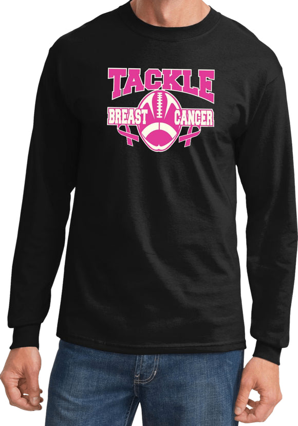 Breast Cancer T-shirt Tackle Cancer Long Sleeve - Yoga Clothing for You