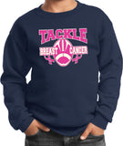 Kids Breast Cancer Sweatshirt Tackle Cancer - Yoga Clothing for You